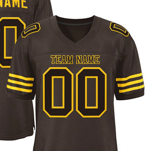 Nouveauté, maillot de football américain imprimé de haute qualité, respirant, séchage rapide, manches courtes, taille plus, 100% polyester - Product Image 2