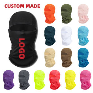 Masque de ski noir avec logo personnalisé, passamontagna, masque intégral pour moto, masque de ski, balaclava d'été pour motos - Product Image 2