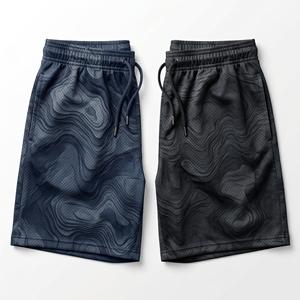 Pantalones cortos de malla con gráfico de camuflaje industrial Cyber ​​Grid personalizados, pantalones cortos de entrenamiento de baloncesto por sublimación para hombre - Product Image 4