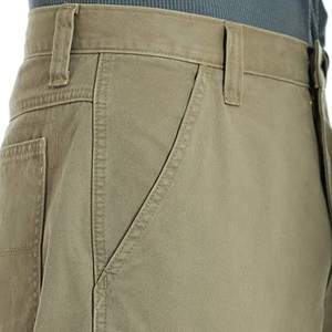 Mens Cargo Pants Solid Color Button Fly Straight Pattern <b>Canvas</b> Multi Pocket Custom Street Wear Premium Fit - Product Image 6