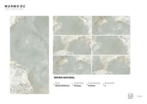 Carreaux de porcelaine ultra brillants de qualité supérieure, format 600x1200, grand format, pour sols et murs, usage résidentiel et commercial de luxe - Product Image 3