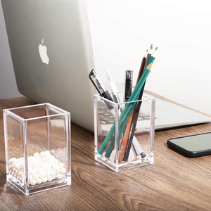 Support à stylos en acrylique transparent, lot de 2, présentoir de rangement pour crayons, support à stylos en acrylique transparent, vente chaude - Product Image 1