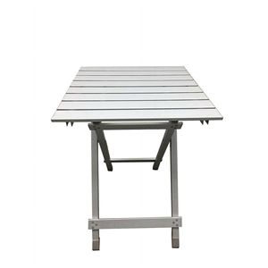 Tavolo da campeggio in alluminio argento - Product Image 2