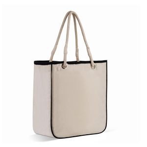 Sac de transport élégant en coton biologique tissé avec logo personnalisé, faible MOQ, mignon, large et léger pour accessoires capillaires, élastiques et ceintures - Product Image 1