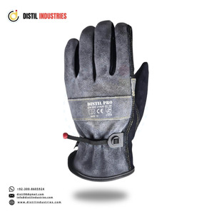 Custom Soft Goatskin <b>Leather</b> <b>Mens</b> Driver <b>Gloves</b> Anti Slip Breathable Anti-Cut Anti-Freeze Custom Logo Yellow Work <b>Gloves</b> <b>for</b> - Product Image 2