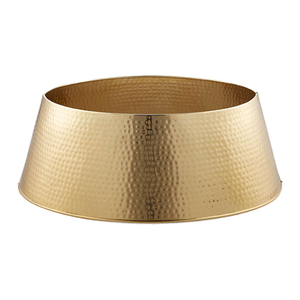 Falda de árbol redonda de hierro y Metal galvanizado, de lujo, acabado antiguo de cobre, Collar de árbol de Navidad - Product Image 4