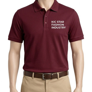 Polo en piqué pour homme avec logo personnalisé brodé, de haute qualité, 100% coton, manches courtes, coupe décontractée, jersey polo - Product Image 5