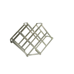 Porte-bouteilles moderne en métal autoportant, empilable, en fer, pour table, étagère de rangement pour vin, présentoir pour la maison, la cuisine ou le bar - Product Image 3