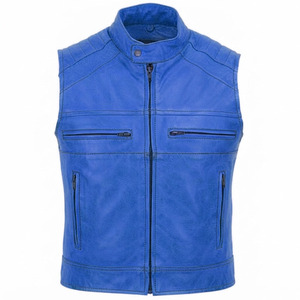 Gilet en cuir pour moto de haute qualité à prix bas, logo personnalisé, léger, pour homme, en vente, moto - Product Image 5