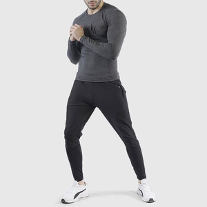Running <b>Compression</b> Sportswear Slim Fit Breathable Crew Neck T-<b>Shirts</b> Fitness Gym Short Sleeve Spandex/Polyester <b>Shirt</b> <b>Men</b> - Product Image 1