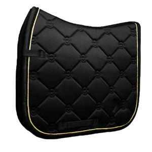 High Quality Adjustable Compression Dressage Satin <b>Equestrian</b> Saddle Pads Western Horse Riding Jumping Competition Saddle Pads - Product Image 1