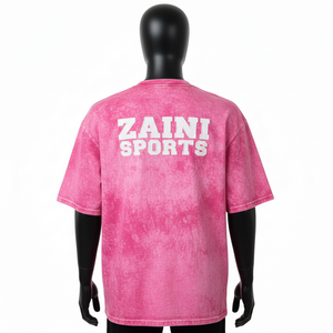 Camiseta para hombre con lavado ácido, algodón premium, estilo vintage, estampado de silicona personalizado, logo bordado, 100% algodón, corte holgado, estampada. - Product Image 2