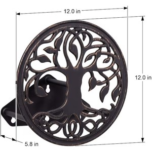 Decorative <b>Wall</b> <b>Mount</b> Garden <b>Hose</b> Holder Metal <b>Hose</b> Hanger Heavy Duty Outdoor Water Pipe Organizer Patio Lawn Yard Storage Rack - Product Image 4