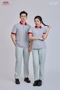 เสื้อโปโลสีเทา FMF แต่งสีแดง สไตล์ยูนิเซ็กซ์ เหมาะสำหรับกิจกรรมกลางแจ้ง - Product Image 4