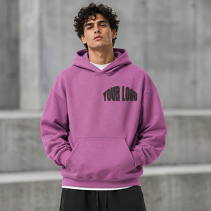 Sudadera con Capucha Extra Grande para Hombre, Estilo Urbano, de Algodón Personalizado, Tejido Grueso, Informal - Product Image 5
