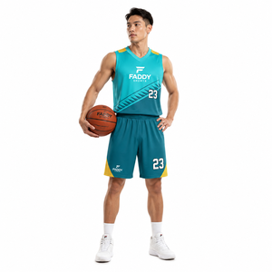 Ensemble d'uniformes de basketball respirants pour hommes, design personnalisé, impression par sublimation, maillot et short d'entraînement d'équipe, vêtements de sport à séchage rapide - Product Image 3