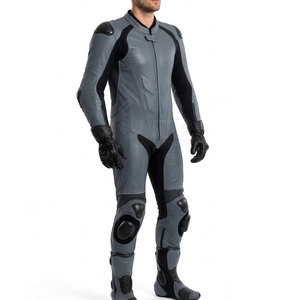 Traje de Motocicleta de Cuero de Alta Calidad, Talla Grande, con Material Ligero y Ajuste Flexible para Conducción Deportiva - Product Image 2