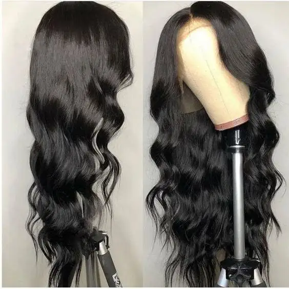 hd transparent Brazilian Human Hair Lace Front Wig,Straight Virgin HairWig For Black Women pre Pluck Lace Wig With Baby Hair
