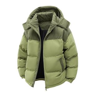 2026 New Arrival High Quality Winter Oversized Hooded Waterproof Reversible Casual Canvas Men's Puffer <b>Jacket</b> - Product Image 5