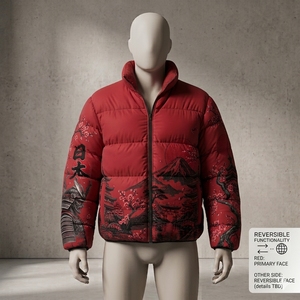 Veste d'hiver en duvet de canard personnalisée pour hommes, vente en gros, à capuche, imperméable, respirante, écologique, réversible, grande taille - Product Image 1