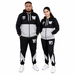 Ensemble de survêtement personnalisé 100% coton léger et écologique, 2 pièces, vêtements de sport en molleton unisexe, chaud, respirant et élastique - Product Image 6