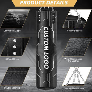 Wholesale With Own Logo Best Supplier Fully Customized Adults Fighting Training PU Heavy Punching <b>Bags</b> with Sand Filling - Product Image 4