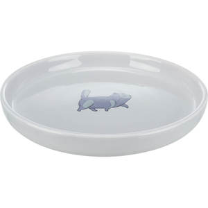 Bol et distributeur de nourriture pour animaux de compagnie en céramique 0,6 L / 23 cm Gris - Product Image 1