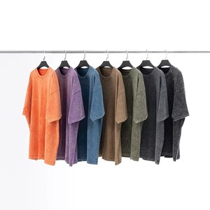 T-shirt Homme Personnalisé en Coton Délavé à l'Acide, Coupe Oversize Vintage, T-shirt Vierge en Coton Épais pour Homme, T-shirt de Créateur, T-shirts de Luxe - Product Image 1