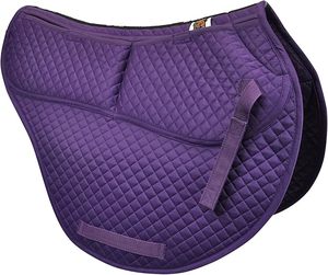ECP Equine Comfort Products Tapis de selle western matelassé en losanges tout usage pour la prévention des blessures, respirant, hypoallergénique, Sh - Product Image 1