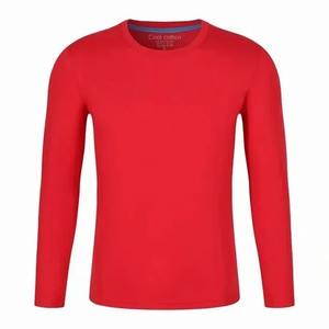 Camisetas Unisex de Manga Larga 100% Algodón, Cuello Redondo Personalizado, Camiseta Casual para Hombre, Venta al Por Mayor de Fábrica, Estilo Casual Liso - Product Image 2