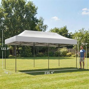 White Pop up <b>Canopy</b> <b>Tent</b> Sunshade - Product Image 6