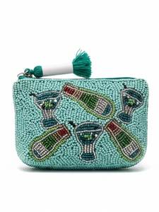 Handmade Banana Beaded Coin Purse Tropical Fruit Zipper <b>Pouch</b> - Product Image 3