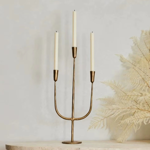 <b>Hammered</b> Metal Candle <b>Holder</b> Set – Decorative Iron candle Stand for Home Decor <b>Hammered</b> Taper <b>holder</b> Candle Pillar Brass Candle - Product Image 1