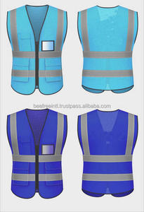 เสื้อกั๊กสะท้อนแสงสำหรับคนงานมี4กระเป๋าเสื้อกั๊กสะท้อนแสงมาตรฐาน CE โลโก้ตามสั่ง - Product Image 2