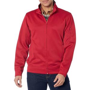 Chaqueta Deportiva Impermeable de Lona Personalizada de Alta Calidad para Hombre, 100% Poliéster, Cierre Completo, Cuello Alto, Logotipo Frontal, Forro Polar - Product Image 3