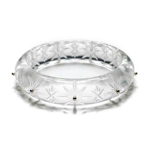 Brazalete Vintage Brillante, Joyería de Estilo Antiguo Tallada a Mano, Pieza de Resina Retro para Looks Clásicos - Product Image 1