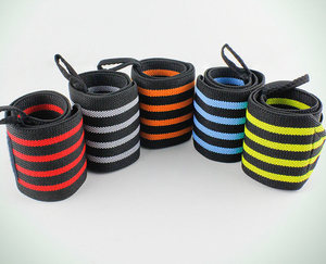 Muñequeras Deportivas Elásticas Ajustables para Levantamiento de Pesas, Fitness, Gimnasio, Ejercicio, Unisex, Bandas de Soporte de Nailon - Product Image 3