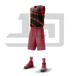 Uniforme de Baloncesto al por Mayor, Conjunto de Camiseta y Pantalones Cortos Deportivos Personalizados, 100% Poliéster, Tela Transpirable, Opciones de Diseño de Color Ilimitadas - Product Image 1