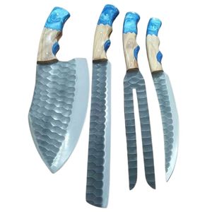 Ensemble de couteaux de chef classiques pour la cuisine à domicile et la cuisine commerciale avec des outils de coupe fiables pour la préparation des aliments en gros - Product Image 2