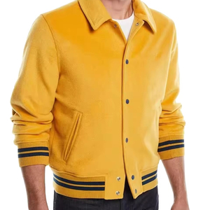 Veste universitaire en polaire d'hiver à col montant avec broderie de haute qualité, logo personnalisé, motif de dessin animé, streetwear unisexe - Product Image 1