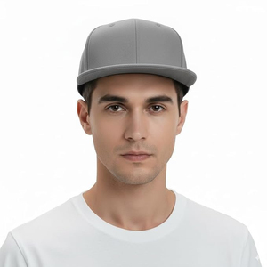 Casquette de baseball ajustable à visière plate de qualité supérieure, personnalisable avec logo, style streetwear, hip-hop, mode décontractée, accessoire de sport, vente en gros - Product Image 2