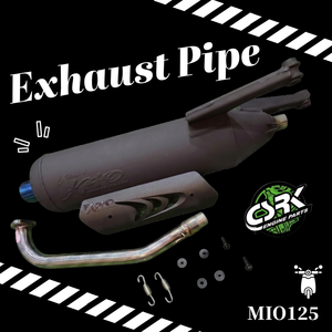 Silencieux d'échappement KAO Racing pour MIO 125 en acier inoxydable - Product Image 1
