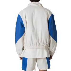 Ensemble coupe-vent respirant personnalisé pour homme avec logo, veste et short en polyester et coton légers de haute qualité, grandes tailles 2027 - Product Image 6