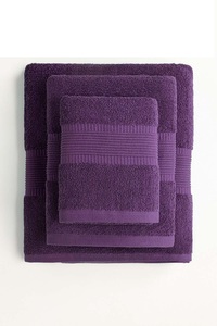 Juego de Toallas de Baño de Algodón SPA Color Morado, Súper Absorbentes, Suaves, de Tela Transpirable para Manos y Cara, para Hotel y Spa, Venta al Por Mayor - Product Image 5