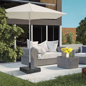 Base per Ombrellone Nera Riempibile per Ombrelloni da Patio e Giardino da 1.5'' e 1.9'' per Cortile - Realizzata in Poliestere Resistente - Product Image 2