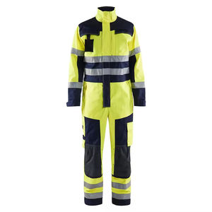 Combinaison de travail haute visibilité de qualité supérieure, classe 2 ANSI, imperméable, avec bande réfléchissante LED, pour la sécurité routière et l'utilisation en extérieur - Product Image 1