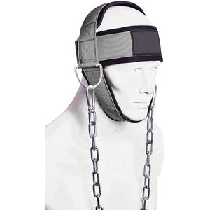 Harnais de tête en nylon personnalisé de super qualité haltérophilie musculation cou sangle de levage 32 Long acier néoprène coton Logo - Product Image 4