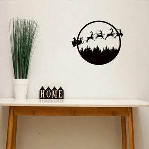 CIFbuy 24 Inch Reversible Metal Wall Sign Double <b>Sided</b> Halloween & Christmas Seasonal Hanging Decor TikTok for Temu Pick Service - Product Image 3