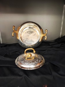 Casserole ronde en métal avec couvercle, design chinois traditionnel, poignées en alliage de zinc, extérieur poli, ustensile de cuisson durable - Product Image 3