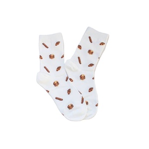 Mini diario Casual suave algodón tobillo calcetines comida pastel pan patrones cuarto calcetines para hombres mujeres venta al por mayor impresión Digital a granel - Product Image 3